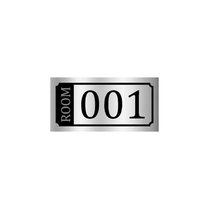 Room No. Plate |  Steel / ACP